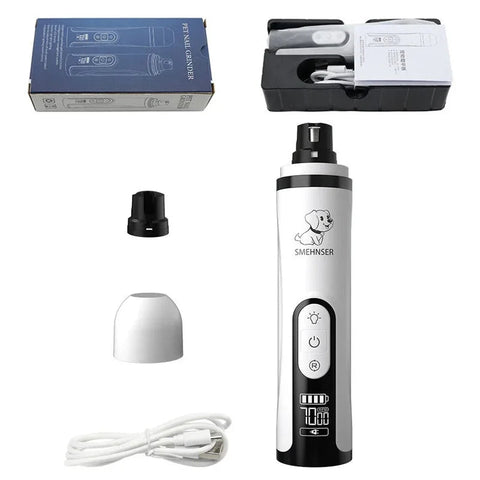Electric Pet Nail Grinder -LED Light - USB Rechargeable