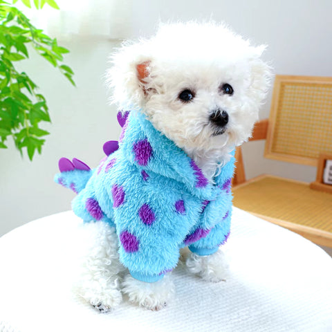 Thickened Dinosaur Hooded Coat for Dogs & Cats