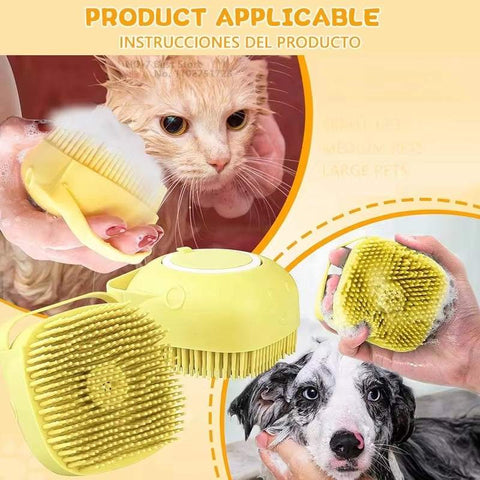 Cateby Luxury Pet Bath Brush Grooming Tool