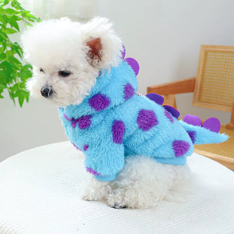 Thickened Dinosaur Hooded Coat for Dogs & Cats
