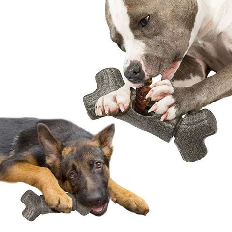 Dog Chewing Bone & Snack Retainer - Durable Toy for Dogs