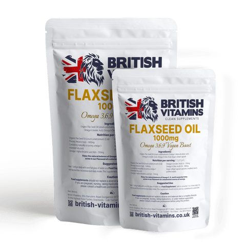Flaxseed Oil 1000mg Omega 3, 6, 9