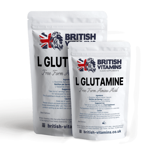 L-Glutamine 1700 Free Form L Glutamine Amino, Capsules Health & Beauty:Vitamins & Lifestyle Supplements:Vitamins & Minerals British Vitamins 120 Capsules