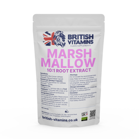 Marshmallow Root Extract 10:1 extract Health & Beauty:Vitamins & Lifestyle Supplements:Sports Supplements:Protein Shakes & Bodybuilding British Vitamins 5 capsules