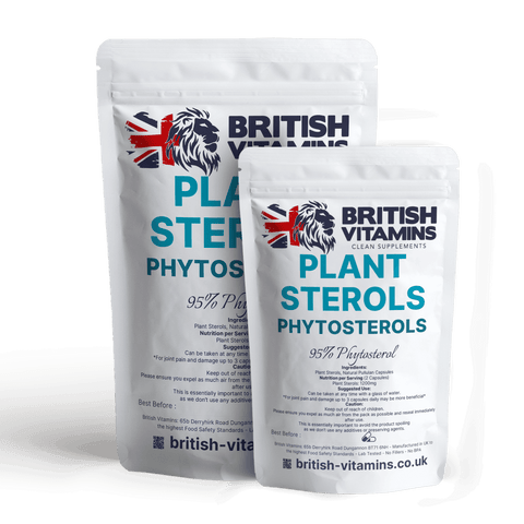 Plant Sterols Phytosterols Vegan Capsules Food Supplement British Vitamins 5 Capsules ( Sample )