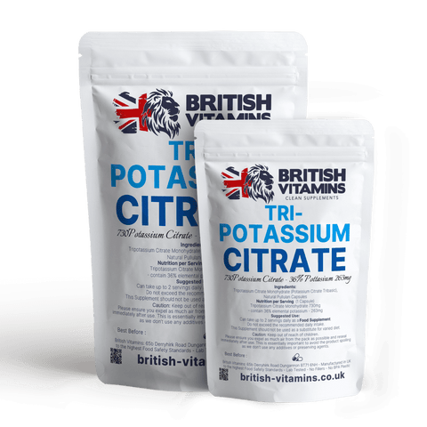Potassium Citrate Health & Beauty:Vitamins & Lifestyle Supplements:Vitamins & Minerals British Vitamins 5 Capsules ( Sample )