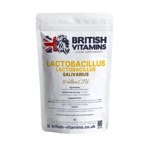 Live Cultures Lactobacillus Salivarius 20 billion CFU Health & Beauty:Vitamins & Lifestyle Supplements:Vitamins & Minerals British Vitamins 30 Capsules