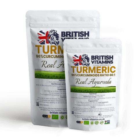 Turmeric Curcumin 580mg 66/1 extract 96% Curcuminoids Health & Beauty:Vitamins & Lifestyle Supplements:Vitamins & Minerals British Vitamins 30 Capsules