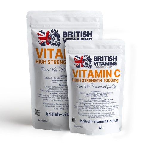 Vitamin C (L-Ascorbic-acid) 1000mg Health & Beauty:Vitamins & Lifestyle Supplements:Vitamins & Minerals British Vitamins 5 Capsules (Sample)